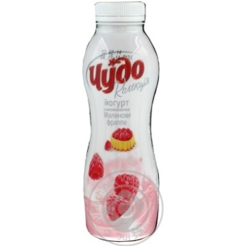 Bio yogurt Chudo raspberry frappe 2.5% 350g plastic bottle Ukraine - buy, prices for - photo 1