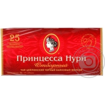 Tea Princess noori black packed 25pcs 50g - buy, prices for MegaMarket - photo 1