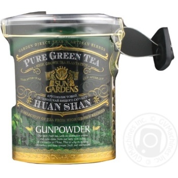 Чай Sun Gardens зелени Gunpowder 100г з/б x12 купить, цены на МегаМаркет - фото 1