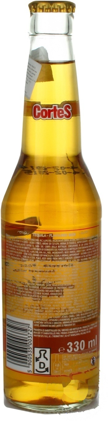 

Пиво Cortes Tequila светлое 6% 0,33л
