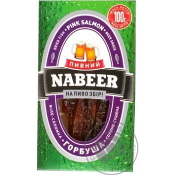 Горбуша Пивной NABEER филе-соломка солено-сушеная 100г Украина купить, цены на МегаМаркет - фото 4
