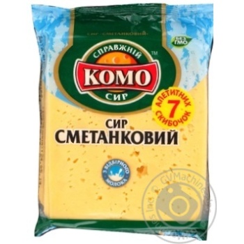 Hard cheese Komo Smetankovyi 7 slices 50% 240g Ukraine