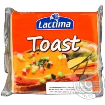 Processed cheese Lactima Toast sliced 36.2% 8x16.25g - buy, prices for MegaMarket - photo 1