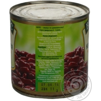 kidney bean veres tender red canned 400g can Ukraine - buy, prices for - photo 4