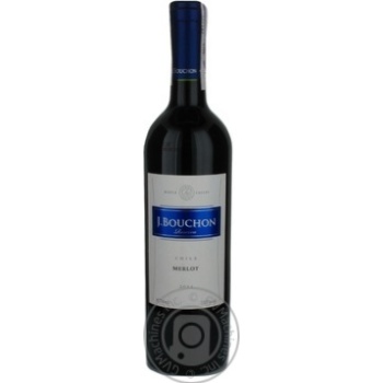 Wine merlot red dry 13.5% 750ml glass bottle Chili - buy, prices for MegaMarket - photo 1