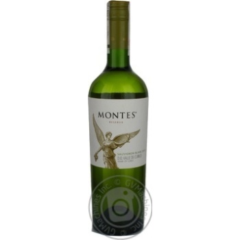 Вино Montes Sauvignon Blanc Reserva біле сухе 0.75л х6 купить, цены на МегаМаркет - фото 1