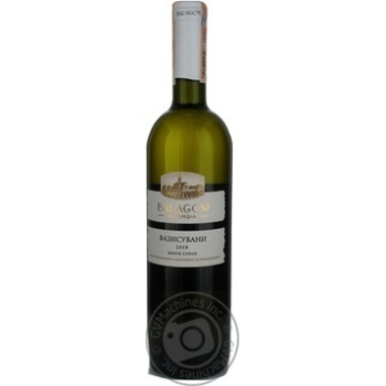 Wine rkaciteli Badagoni Vazisubani white dry 12% 2007year 750ml glass bottle Georgia - buy, prices for MegaMarket - photo 1