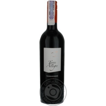 Вино Terre Allegre Sangiovese червоне сухе 0.75л х6 купити, ціни на МегаМаркет - фото 1