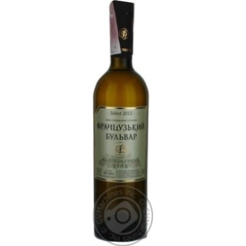 Вино Французький бульвар Blanco біле н/солодке 0.75л купить, цены на МегаМаркет - фото 1
