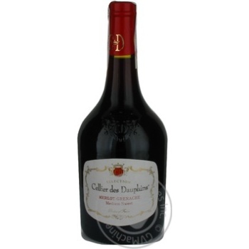 Вино червоне непівсолодке des Danphins Merlot & Grenache 12,5% 0,75л - купити, ціни на - фото 1