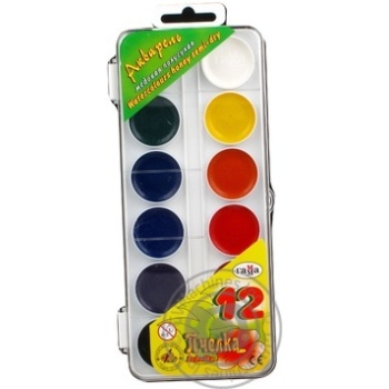 Gamma Watercolor Paint 12 Colors - buy, prices for Tavria V - photo 1