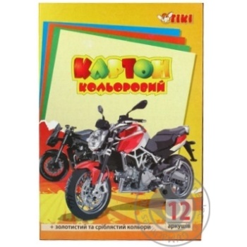 Картон TIKI кольоровий А4 10 аркушів - купити, ціни на ULTRAMARKET - фото 2