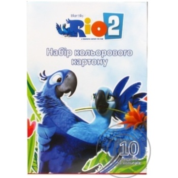 Набір кольорового картону Cool for school Rio А4 10 арк.RI00200 - купити, ціни на - фото 2