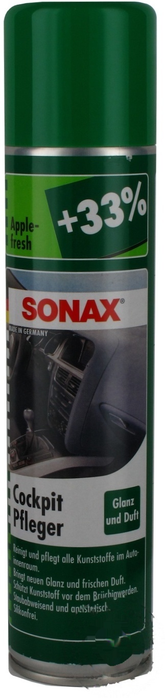 

Средство Sonax для очистки приборной панели и пластика салона с яблоком 0,4л