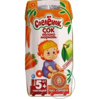 juice sady pridonia carrot from 5 months 200ml tetra pak