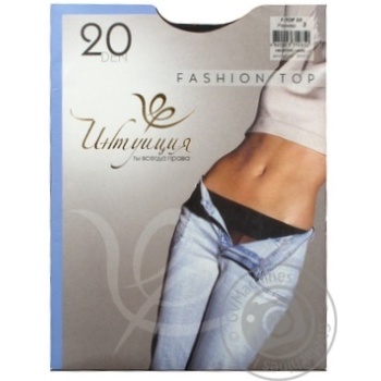 Intuicia Fashion Top Women's Tights 20den s.3 Cappucchino - buy, prices for NOVUS - photo 1