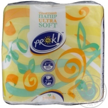 toilet paper prok peach 4pcs Czech Republic - buy, prices for - photo 1