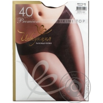 Tights Intuitsia cacao polyamide for women 40den 3size - buy, prices for MegaMarket - photo 1