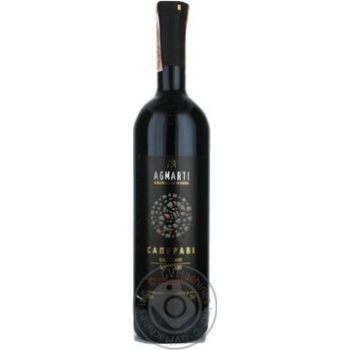 Wine saperavi Agmarti red dry 12% 750ml glass bottle Georgia - buy, prices for MegaMarket - photo 1