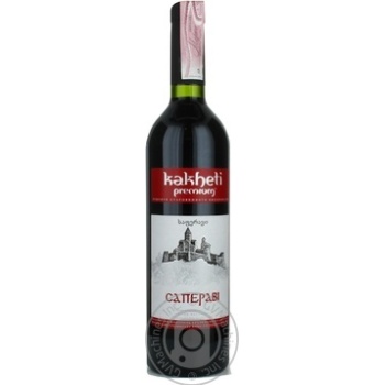 Wine saperavi Kakheti red dry 11.5% 750ml glass bottle - buy, prices for MegaMarket - photo 1