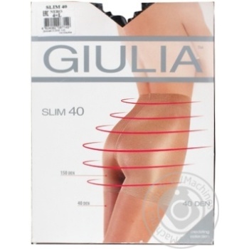 Tights Giulia nero polyamide for women 40den 4size - buy, prices for MegaMarket - photo 1