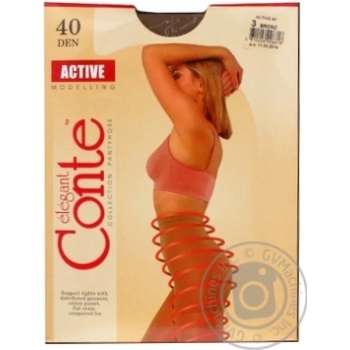 Tights Conte bronze polyamide for women 40den 3size - buy, prices for MegaMarket - photo 3