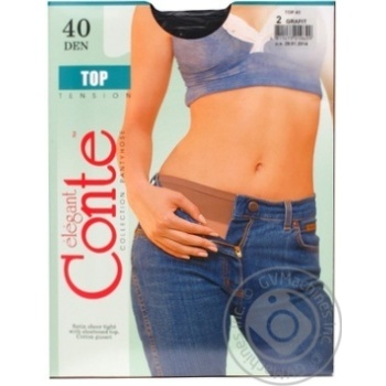 Колготи Conte 40den Top 2 Grafit х12 купити, ціни на МегаМаркет - фото 1