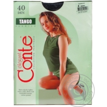 Колготы женские Conte Tango 40ден р.4 Nero - купить, цены на МегаМаркет - фото 2