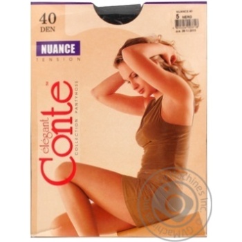 Колготы женские Conte Nuance 40ден р.5 Nero - купить, цены на КОСМОС - фото 3