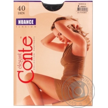 Колготки жіночі Conte Nuance 40ден р.4 Grafit - купити, ціни на Восторг - фото 3