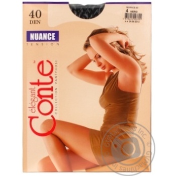 Nuance Conte 40 Den Nero Tights for Women Size 4 - buy, prices for MegaMarket - photo 2