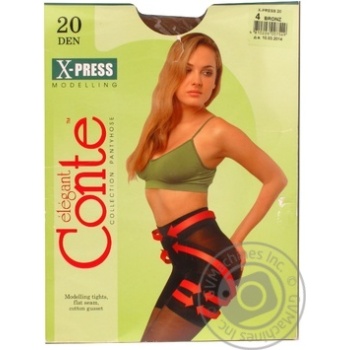 Conte X-Press Women's Tights 20 den 4 bronz - buy, prices for MegaMarket - photo 2