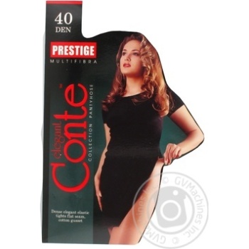 Колготы женские Conte Prestige 40ден р.2 Grafit - купить, цены на NOVUS - фото 2