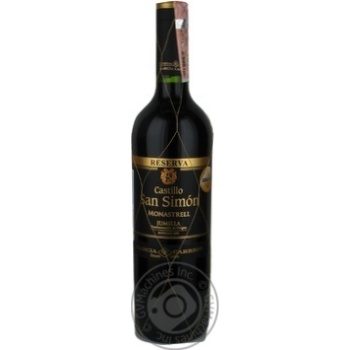 Вино Castillo San Simon Monastrell червоне сухе 0.75л х6 купить, цены на МегаМаркет - фото 1