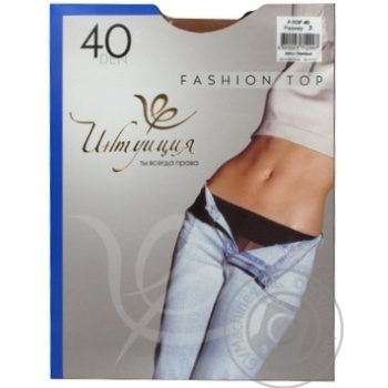 Колготы женские Интуиция Fashion Top 40 den 3 бежевый - купить, цены на ULTRAMARKET - фото 1