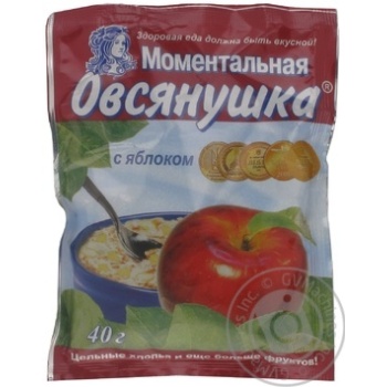 Каша Вівсянушка 40 г з яблуком купить, цены на МегаМаркет - фото 1