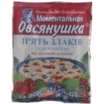 Каша Овсянушка вівсяна суміш 5 злаків з лісовими ягодами 46г х20