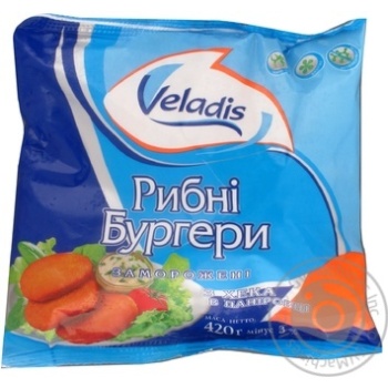 fish burgers veladis fish 420g Ukraine