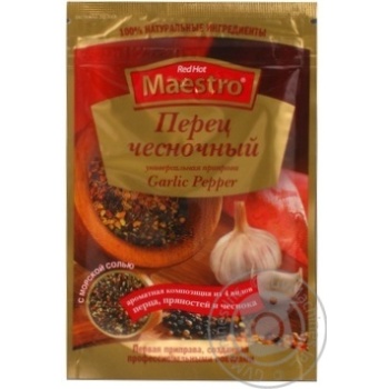 Приправа Ред Хот Маестро 25 г Суміш перців з часником купити, ціни на МегаМаркет - фото 3