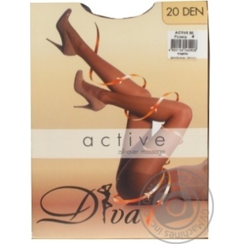 tights diva graphite polyamide 20den - buy, prices for - photo 1