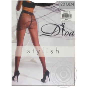 Tights Diva mocha polyamide 20den