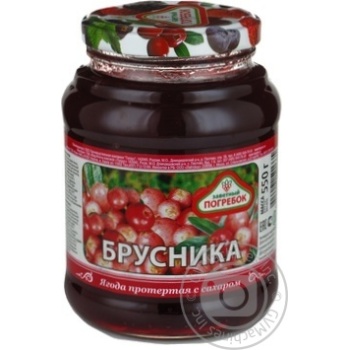 Jam Togrus cranberries canned 550g glass jar - buy, prices for NOVUS - photo 1