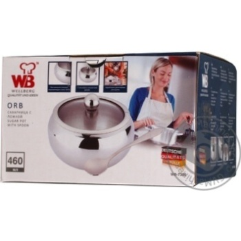 Sugar-bowl Wellberg 460ml - buy, prices for NOVUS - photo 4