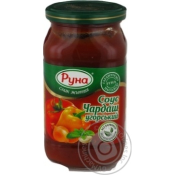 Соус Руна Чардаш угорський 485г х12 купить, цены на МегаМаркет - фото 1