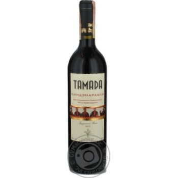 Wine Tamada Kindzmarauli red semisweet 11.5% 750ml glass bottle Georgia - buy, prices for MegaMarket - photo 1