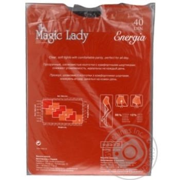 Колготи Magic Lady Energia жіночі чорні 40ден 4р - купити, ціни на МегаМаркет - фото 2