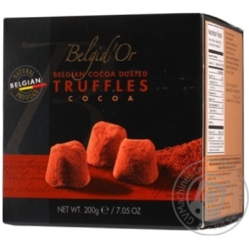 Трюфелі Belgid`Or Cocoa 200г х12 купить, цены на МегаМаркет - фото 1