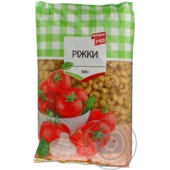 Макарони Перший Ряд/Mulini Ріжки 900г РЕТ-пакет Україна