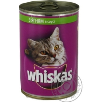 Вологий корм для котів Whiskas 400 г (ягня в соусі) - купити, ціни на MasterZoo - фото 3