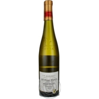 Вино Arthur Metz Pinot Blanc белое сухое 12,5% 0,75л - купить, цены на NOVUS - фото 1